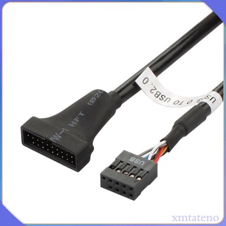 Image of Cable Adaptador USB Interno 20-p 3.0 Macho A 9 2.0 Hembra