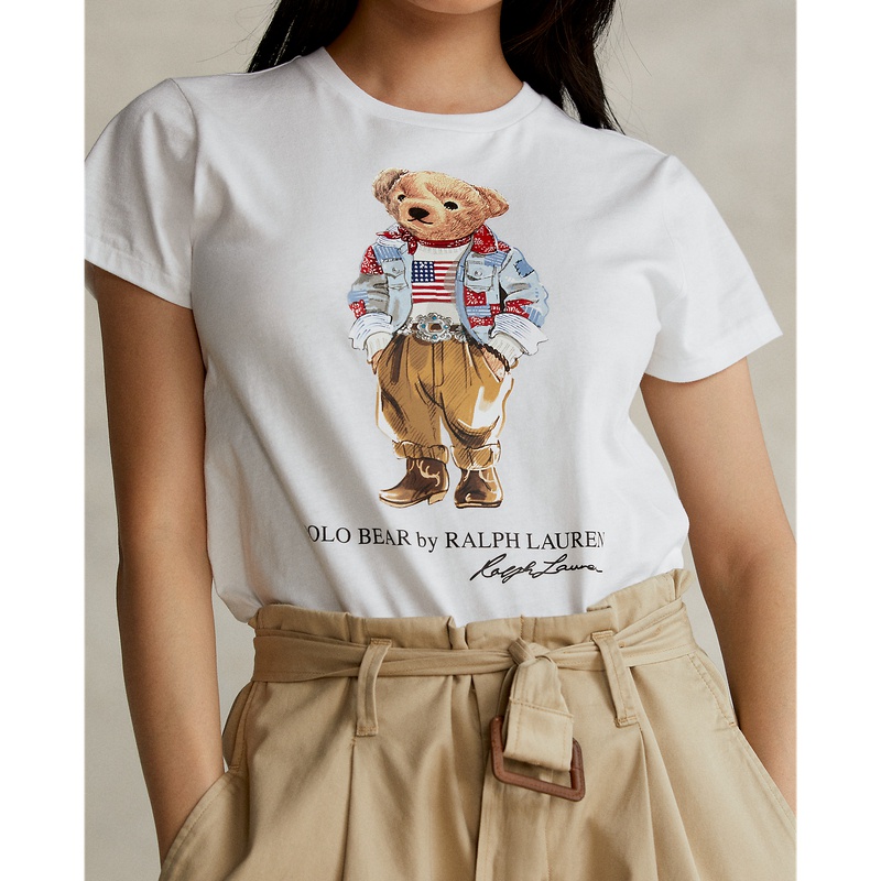 playera polo oso mujer