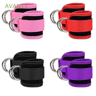 Image of AVANT1 Adjustable Double D-Ring Ankle Cuffs Gym Cuff Gym Workouts Cable Ankle Straps Resistance Ankle Straps 1 PCS Leg Exercises Legs Strength Glute Workouts Cable|Leg Strength Trainer/Multicolor