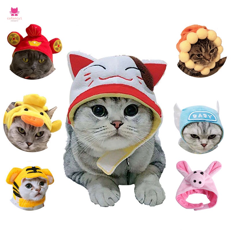 Gato Ropa Sombrero Para Perros Navidad Vestir Lindo Gatos Mascota Disfraz  Cabeza Conjuntos De | Shopee Colombia