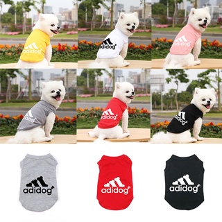 S-5XL Perros medianos y Grandes Demo-UE Adidog Camiseta para Perros Mascotas Chaleco de Verano en Camisa de algodón con Malla Transpirable para Perros pequeños 