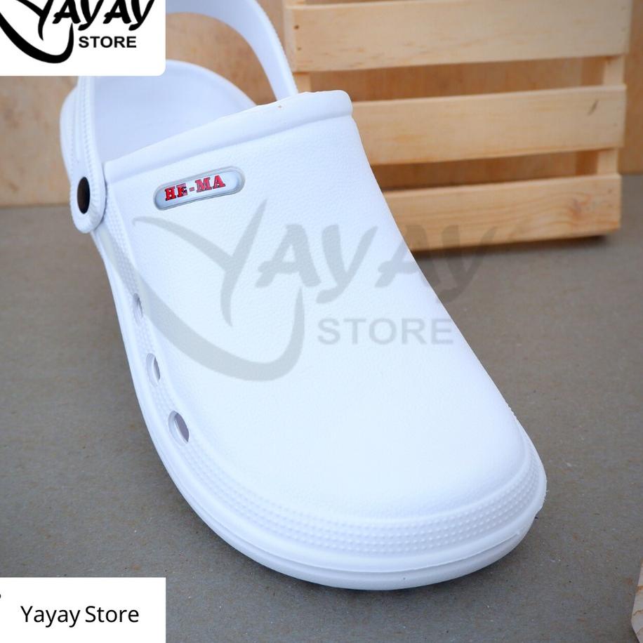 Z7e sandalias modelo CROCS sandalias blancas uci rana HE-MA sandalias blancas Baim sandalias enfermera zapatillas blancas zapatillas caseras hombres mujeres 36s/d 44 (mejor producto | Shopee Colombia