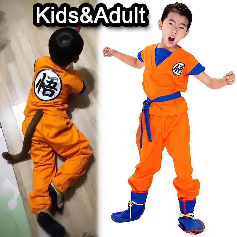 Conjunto De Disfraces De Anime Dragon Ball Z GoKu Cosplay Para Niños Y  Adultos Ropa De Fiesta De Lujo | Shopee Colombia