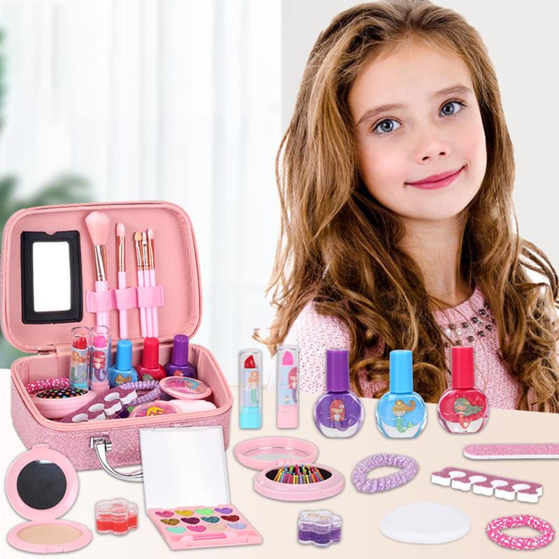 24 Piezas De Maquillaje Kit De Juguete Con Bolsa De Almacenamiento Lavable  Set Seguro Princesa Cosméticos De Regalo Para Niñas | Shopee Colombia