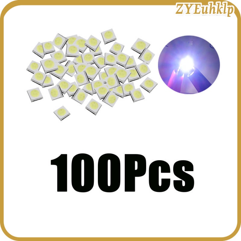 Image of 100pcs 3535 1W 3V Alta Potencia SMD LED COB Chip Luces Perlas Blanco Diodo #1