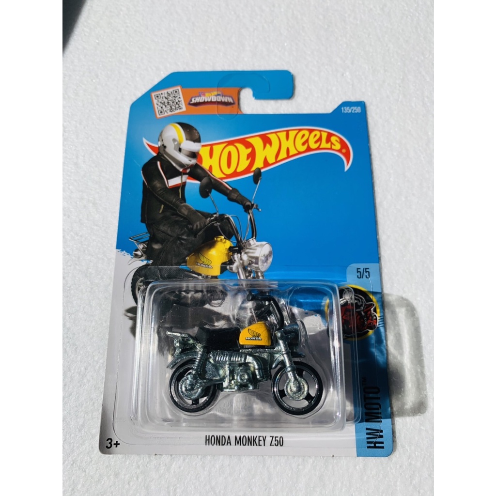 Hot Wheels Moto Series 3/5 Honda Monkey Z50 115/250, Black