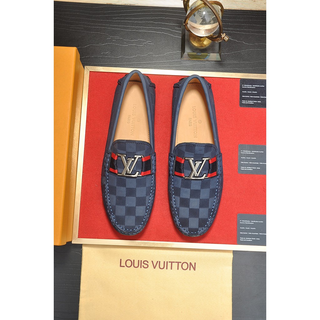 Louis Vuitton Zapatos De Metal En Relieve Mocasines Para 7 Colores | Shopee Colombia