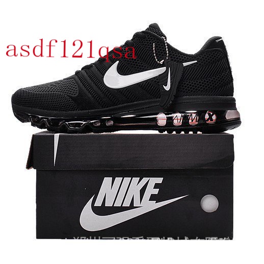 8.18 Nike Original 100 % Descuento Air Max 2017 Zapatos Deportivos Para Hombre Y Mujer Tenis Tamanho Grande Negro Zapatillas-Blanco #7