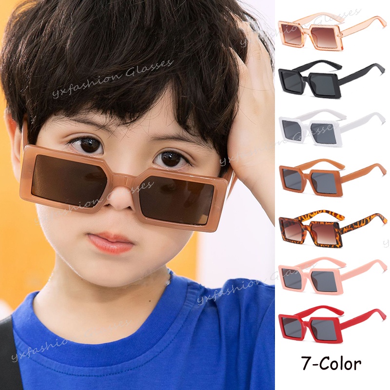 Nuevos Lentes De Sol Rectangulares De Moda Para Niños/Gafas De Caramelo De Verano Salvaje | Colombia