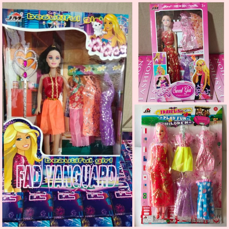 Conjunto de muñecas juguetes para niñas cambio de ropa | Shopee Colombia