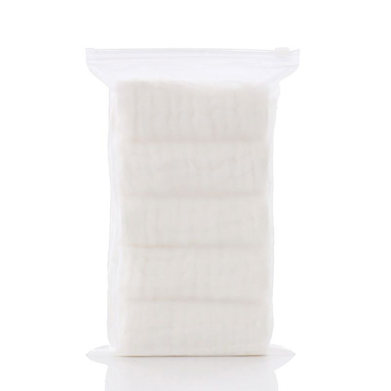 Geneic 5 unids/lote Pañuelo de bebé cuadrado toalla de cara de bebé 30x30 cm muselina algodón toalla de cara bebé paño de limpieza 