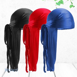 Image of Bbyter Pirate Hat Silky Durag for Men Women Headwrap Headscarf Soft Cap for Hair Waves