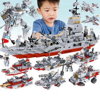 Image of Ciudad SWAT militar serie rompecabezas de los niños ensamblado bloque de construcción juguetes rompecabezas niño regalo conjunto de juguetes