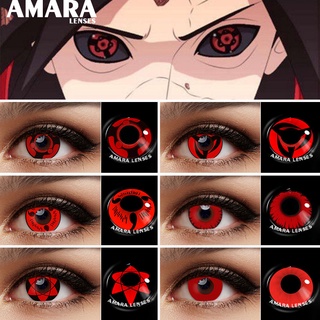 Lentes AMARA 1 par de lentes de contacto de color Cosplay adecuado para ojos de Halloween loco lentes Naruto #3