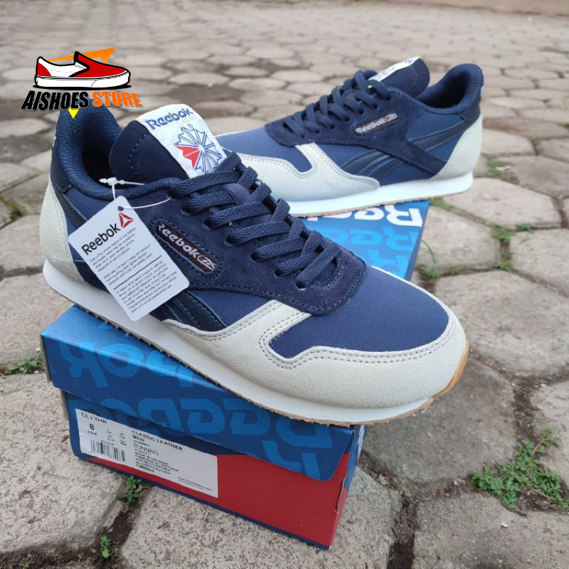 Otros lugares Astronave Interprete Reebok Classic cuero gamuza gris azul marino zapatos deportivos para hombre  de lujo calidad importación Premium | Shopee Colombia