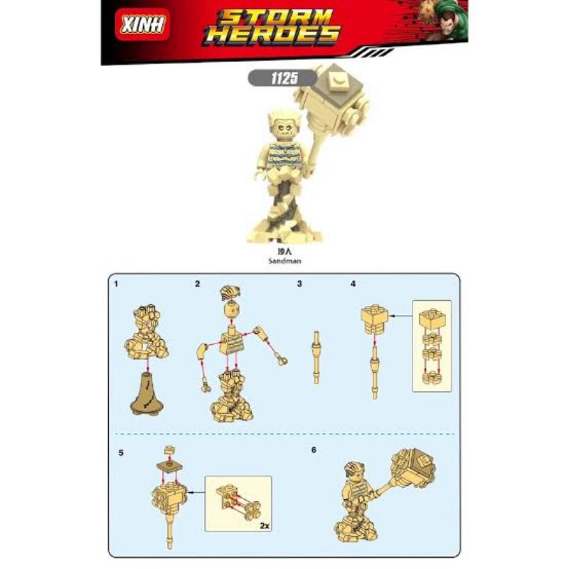 Lego sandman hombre de arena spiderman de ninguna manera casa NO DUS  increíble spider man marvel avenger super héroe niños juguetes   | Shopee Colombia