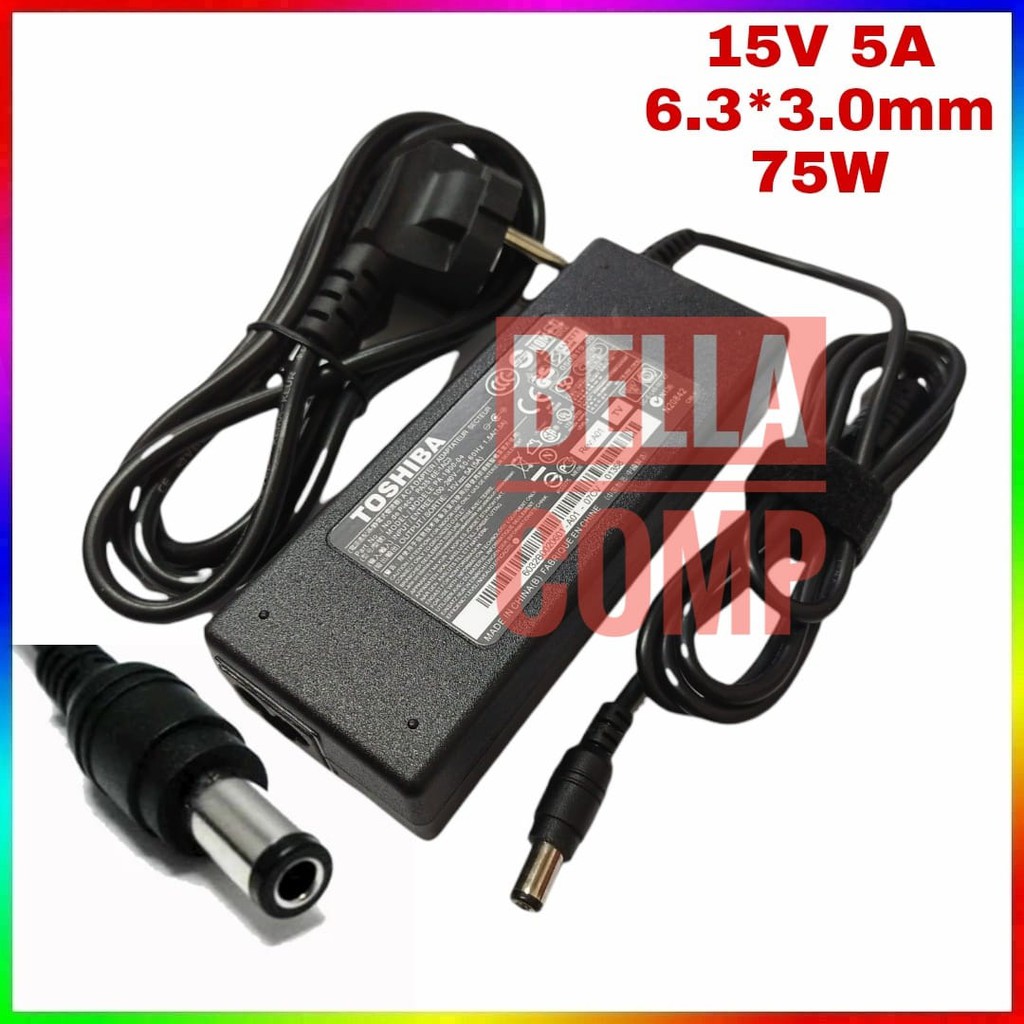 15v 5A 6.3x3.0mm 75W AC adaptador cargador para Toshiba Satellite M115-S3154 M20 M30 M35 Equium A100 A50 M10040 M35 Equium A100 A80 M10040 #3