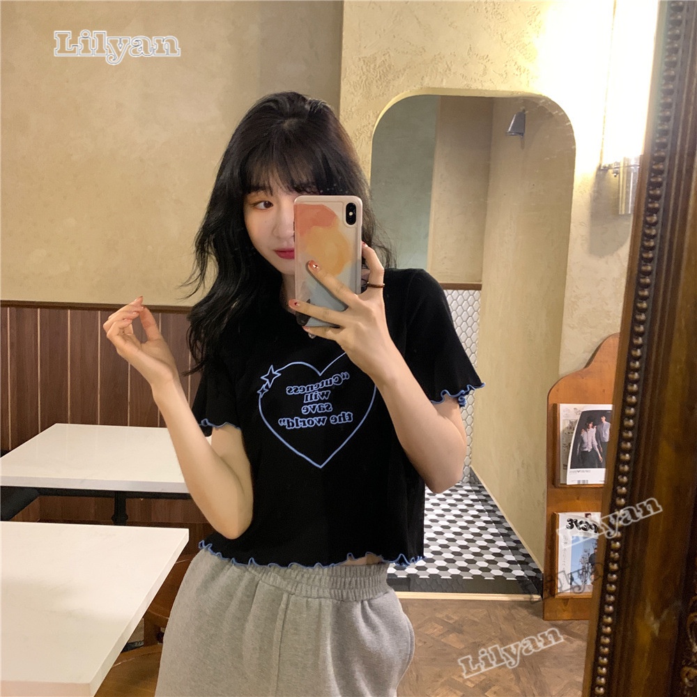 Blusa Encaje Blanca Mujer Jujutsu Kaisen Camisetas Bts Playeras Net Rojo Corto Negro Camiseta Slim Fit Wear Con Reducción De Edad Top De Manga Corta #6