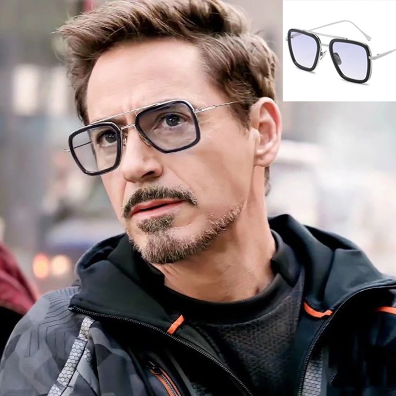 Lentes de marco con diseño de Tony Stark/hombre de hierro/hombre araña unisex #8