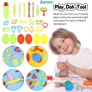 Image of KAREN Fun Play Doh Tool Kid Cutter Modelado Molde De Masa Set Accesorios Lindo Artesanal