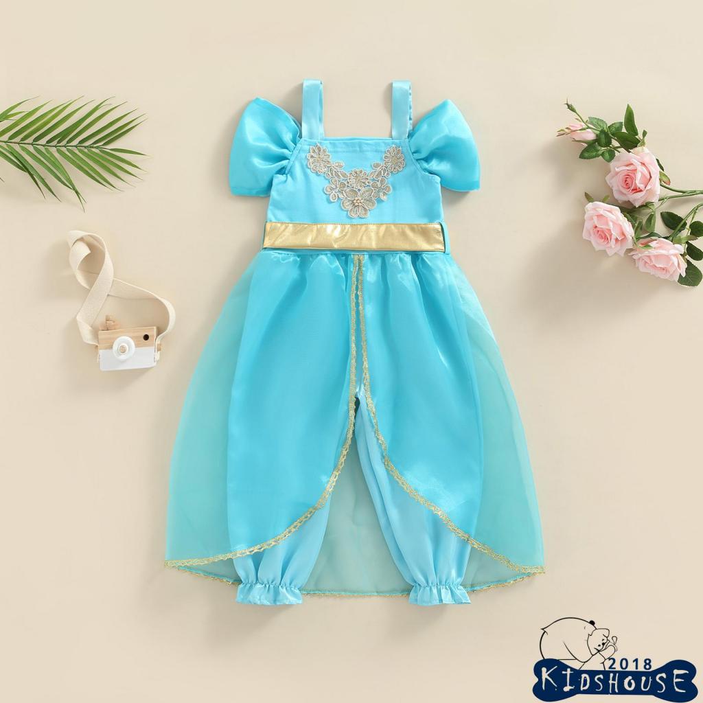 KHH-2-8Years Princesa Jazmín Disfraces Niño Niñas Mono Fiesta Ropa De  Cumpleaños Mameluco | Shopee Colombia