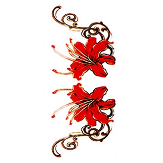Image of thu nhỏ Pegatinas De Tatuaje Para Hombres Y Mujeres Medio Brazo Flor Dibujos Animados Muslo Pecho Cicatriz Rosa #2