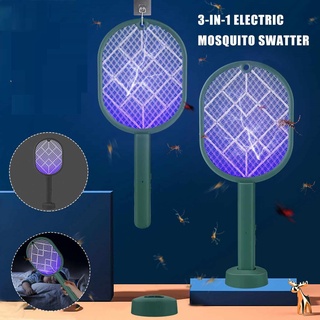 Venta Caliente 4000V Eléctrico De Insectos Raqueta Zapper USB Recargable Verano Matamosquitos Matar Mosca Bug Killer Trampa #1