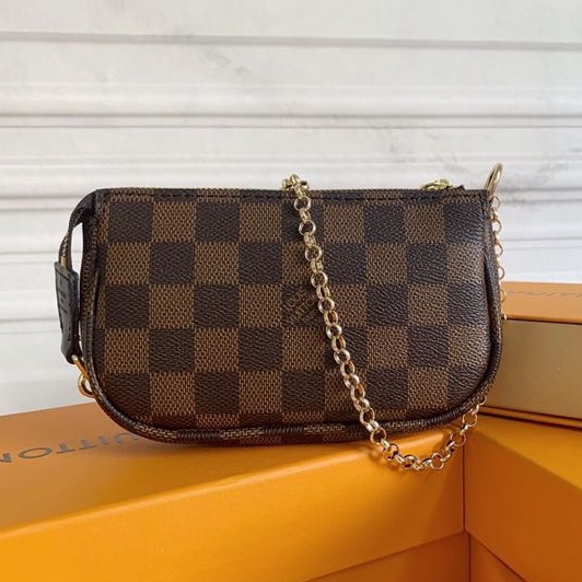 Auténtico LV Bolso 100 % original Louis Vuitton M58009 MINI POCHETTE Accesorios Pequeño De Las Mujeres s Cadena Pequeña Bolsa #6