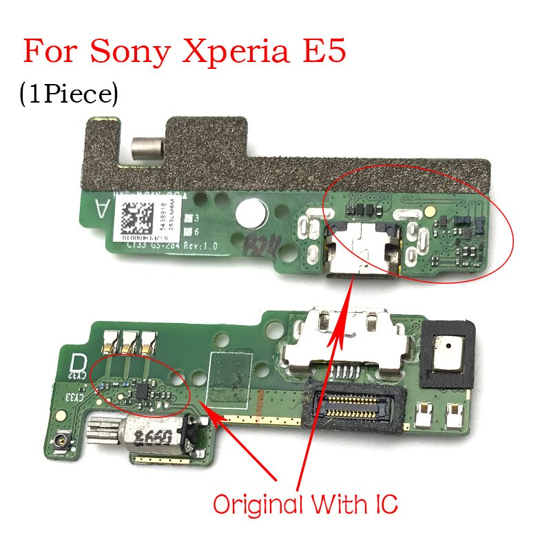Image of 1pcs conector de dock micro usb cargador puerto de carga flex cable para sony xperia e5 l1 l2 m5 xa xa1 xa2 ultra #3