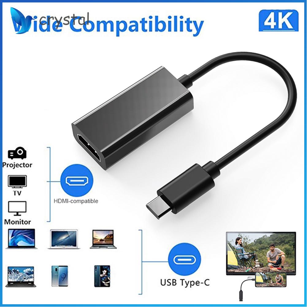 Cristal ☆ Cable Adaptador compatible Con USB 4K USB3.1 Tipo C A HDMI Para  Samsung Microsoft | Shopee Colombia