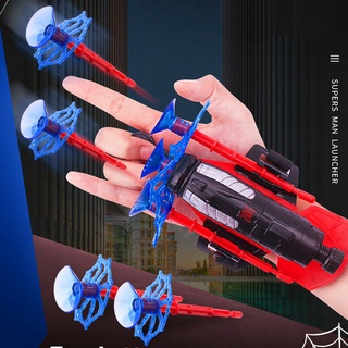 Image of spider-man web shooter dardo blaster lanzador juguete + gratis spiderman disfraz guante para niños regalo