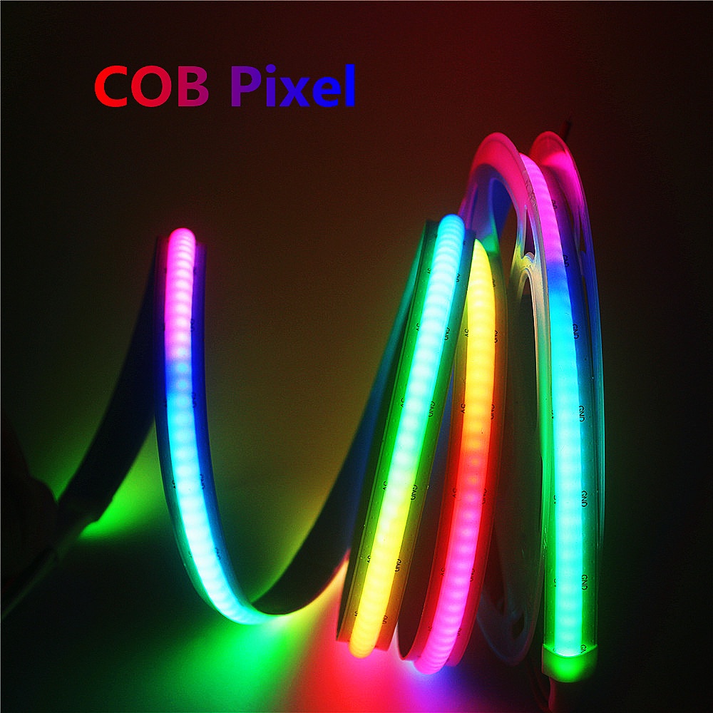 Tira LED 5V 332LEDs/M 1M Controlador WS2812B SK6812 COB Pixel Dream Color Direccionable Programable Digital Flexible FOB RGB Cinta De Luz 1M #4