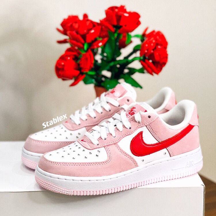 nike one zapatos/valentine's day limited rosa peach corazón al aire casual zapatos | Shopee Colombia