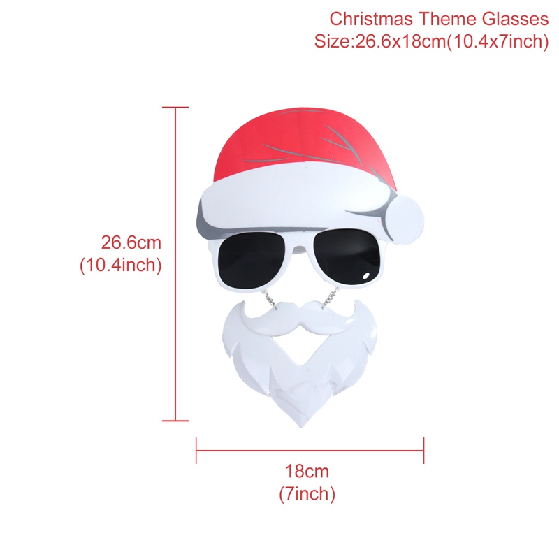 Rellenos de Bolsas 6 Piezas Marco de Gafas de Navidad Decoración Regalos de Fiesta Gafas Divertidas Gafas de Navidad para Niños y Adultos Disfraz Navidad Fiestas 
