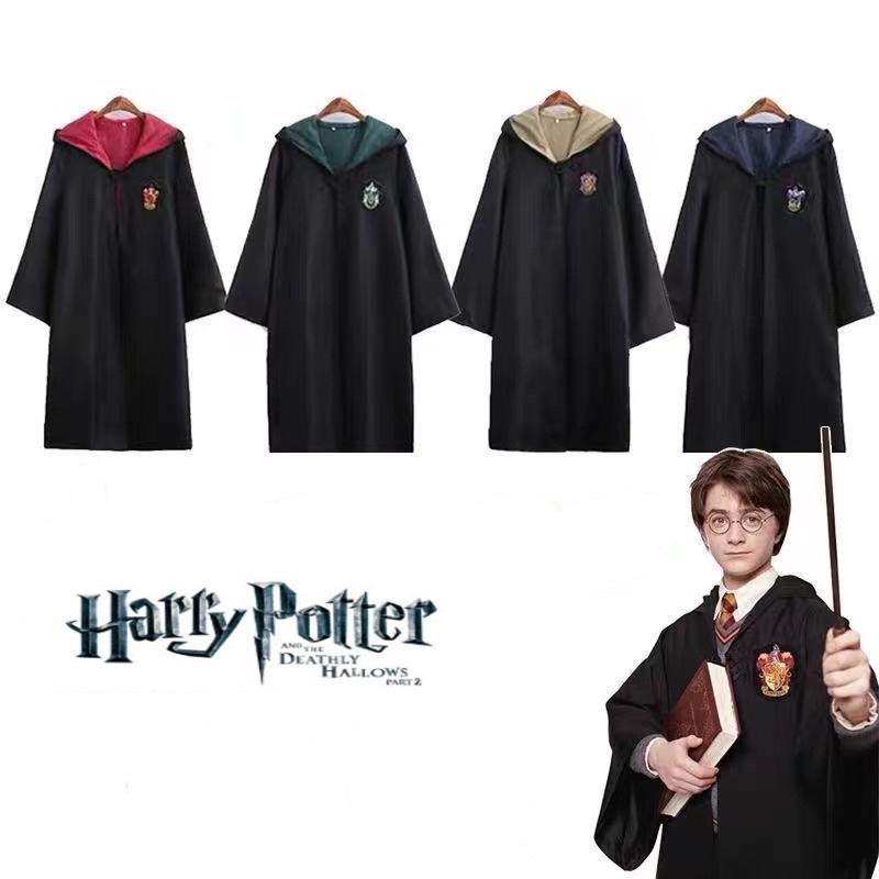 Escéptico Arashigaoka siesta Película Harry Potter Magic Robe Cosplay Algodón Gryffindor Slytherin  Ravenclaw Disfraz De Fiesta Ropa Para Niños | Shopee Colombia
