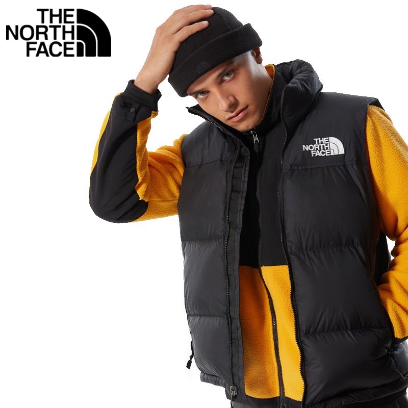 the north face hombres abajo dwr impermeable 700 ganso abajo 1996 retro nuptse chaqueta sin mangas | Shopee Colombia