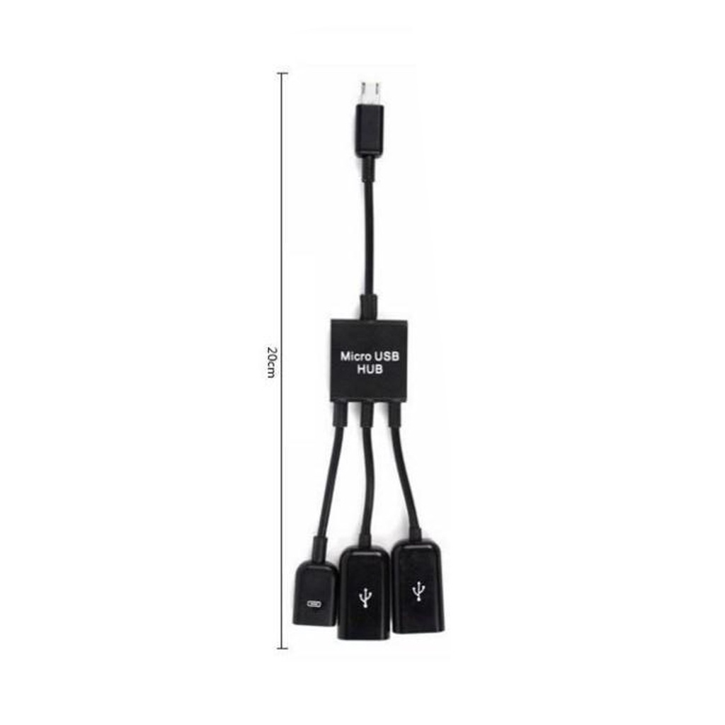 Image of 3 En 1 Micro USB OTG Adaptador De Cable De Teléfono Móvil Divisor HUB Para Xiaomi Samsung Datos Conector De Extensión #5