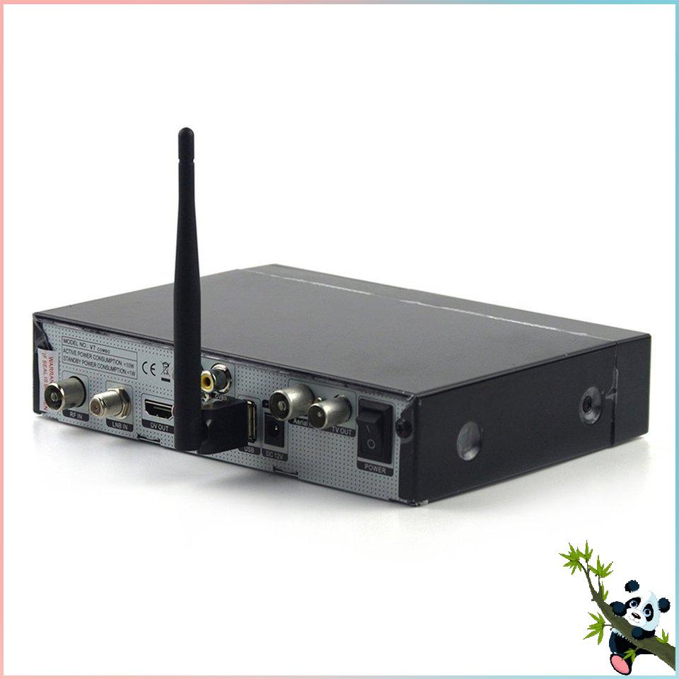 Negro BIYI FREESAT USB WiFi con Antena Funciona para receptores de satélite Digitales Freesat V7 V8 Series para TV Set Top Box Señal Estable 