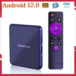 Image of Android 12 H96 MAX V12 RK3318 Smart TV Box 4GB 32GB 64GB 2.4 + 5G Wifi BT H96Max Media Player Asistente De Voz Set Top
