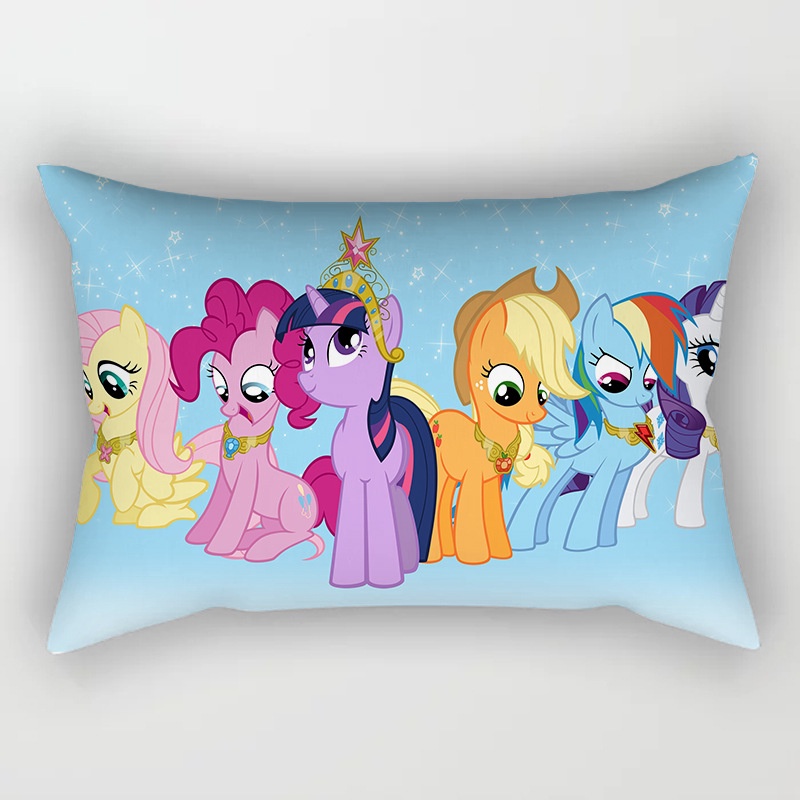 1,135 x 200 cm DFTY My Little Pony Party Rotary Print Juego de funda de edredón y funda de almohada para niños y niñas 