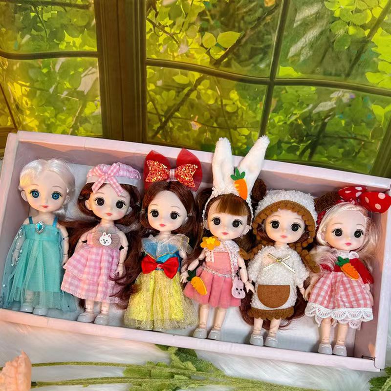 Paquete De 6 Piezas Barbie Juego De Juguetes Para Niñas De Casa Regalos De Cumpleaños  Vestir Muñecas | Shopee Colombia