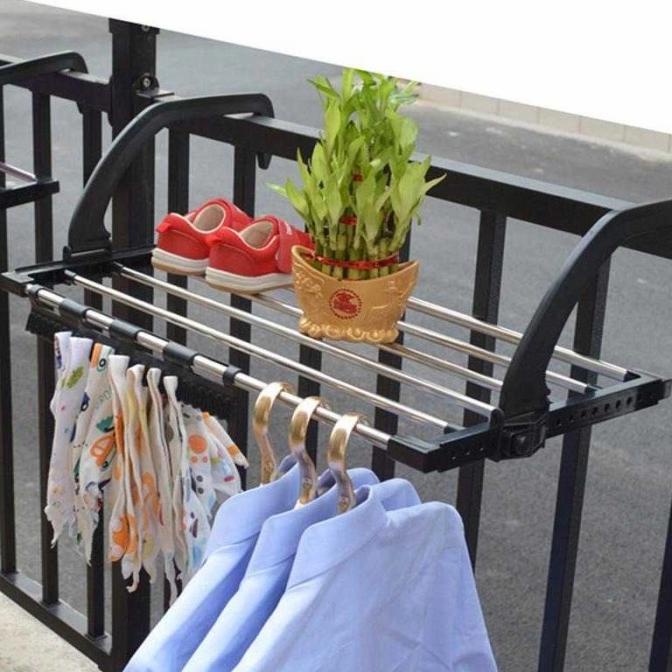 Colgador portátil de de balcón para percha de tendedero | Shopee Colombia