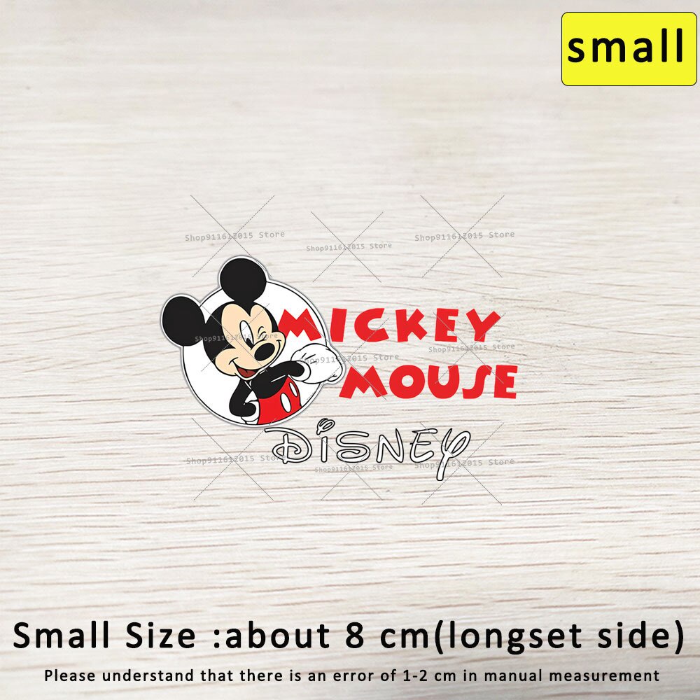 Image of Mickey Minnie DIY Transferencia De Calor Ropa Pegatina Disney Plancha En Parche Bebé Disfraz Decoración Lindo Dibujos Animados Camisa Parches #3
