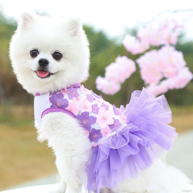 Vestido Para Perros , De Princesa Para Mascotas , Vestidos Dulces Para  Cachorros De Verano Ropa Floral Y Gatos | Shopee Colombia