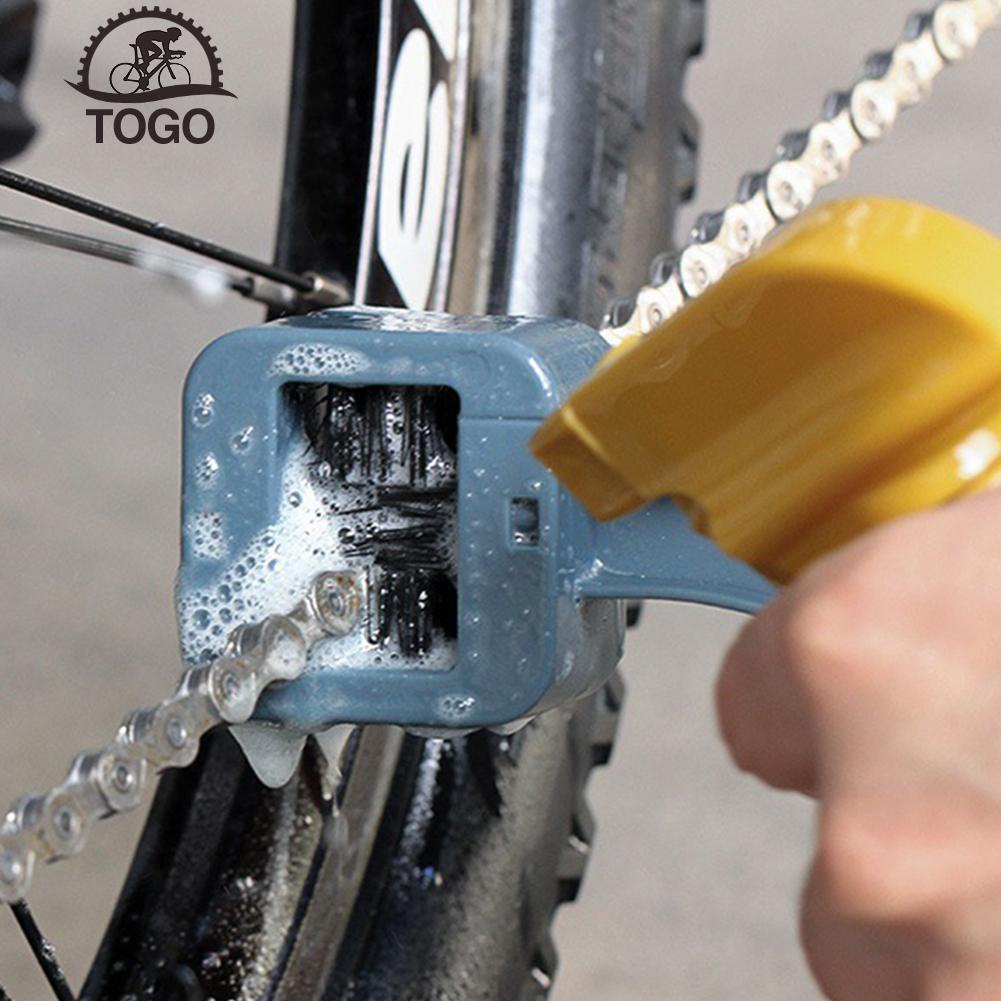 togo12 ~ 1/3pcs Limpiador De Cadena De Bicicleta Limpia Máquina Cepillos Fregador Lavadora Conjunto De Herramientas