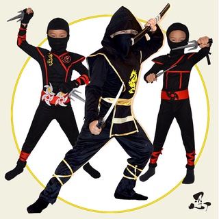 Image of Disfraz De ninja cos De Halloween Para Niños , Ropa De cosplay Noche 9.21wsj