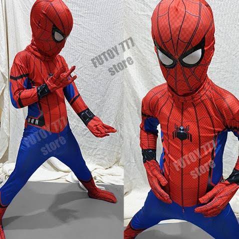 Mascarilla de tela para niños Spiderman de 1 a 10 años | Shopee Colombia
