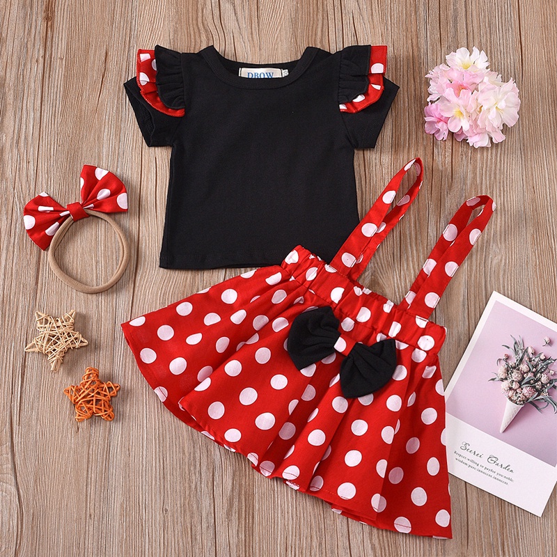 WFRV Minnie Mouse vestidos para niñas cumpleaños juego de rol disfraz de  chico ropa para niñas de 1 a 5 años | Shopee Colombia