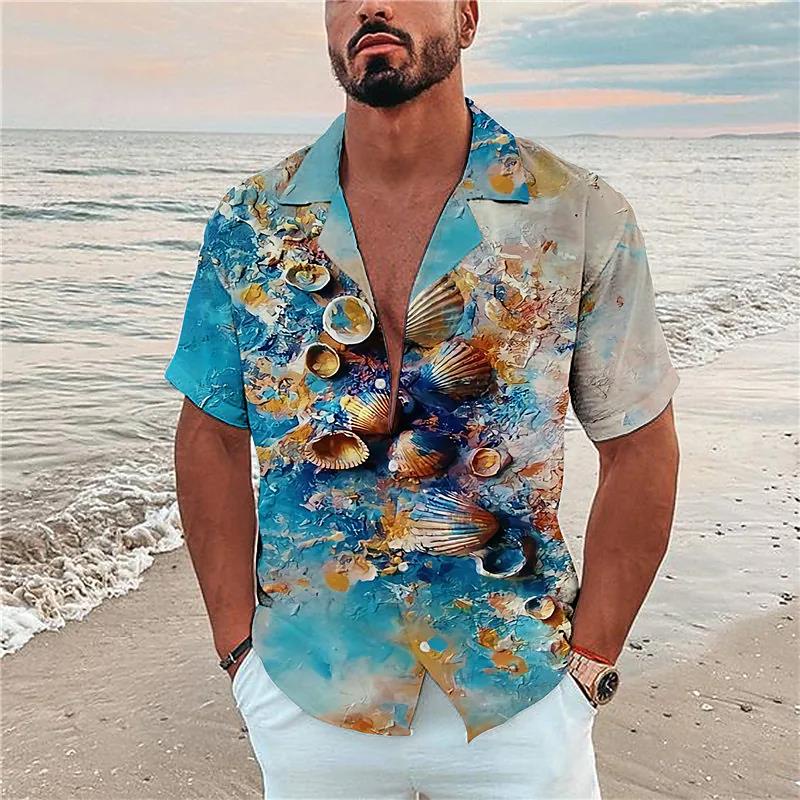 Camisa Hawaiana De Vacaciones De Verano Para Hombres De Lujo 3d De Manga  Corta Tropical De Gran Tamaño Tops De Mar Camiseta Homme | Shopee Colombia