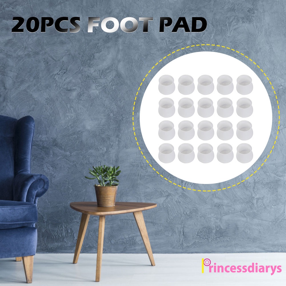 PrincessDiarys) 20 almohadillas de silicona para muebles antideslizantes,  sofá, patas de mesa, protectores de piso | Shopee Colombia